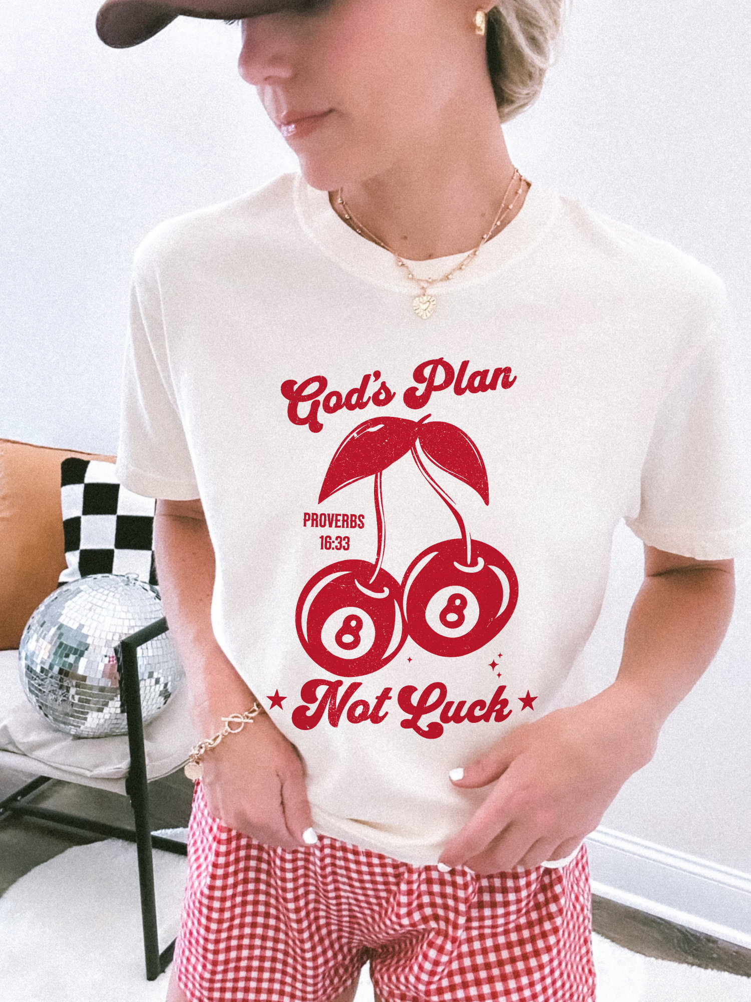 God's Plan Not Luck Boxy Tee