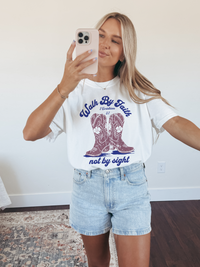 Cowgirl Boots Walk By Faith Shirt