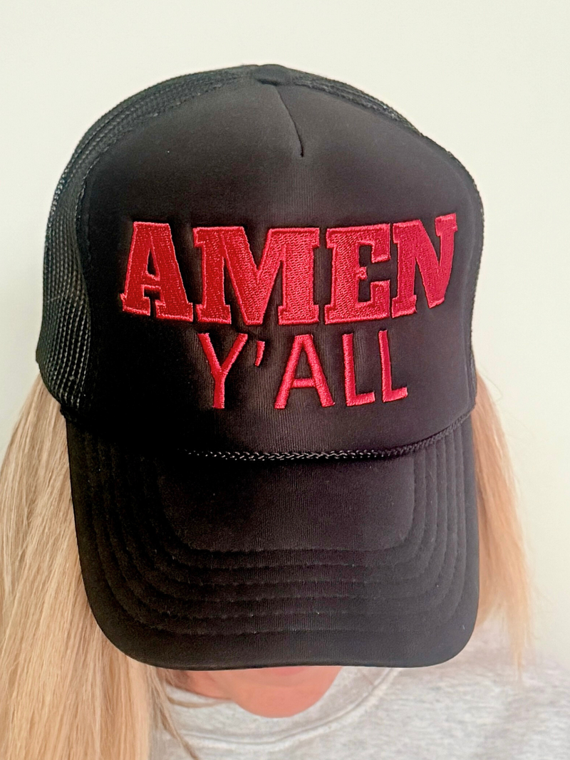 Amen FOAM Y'all Trucker Hat