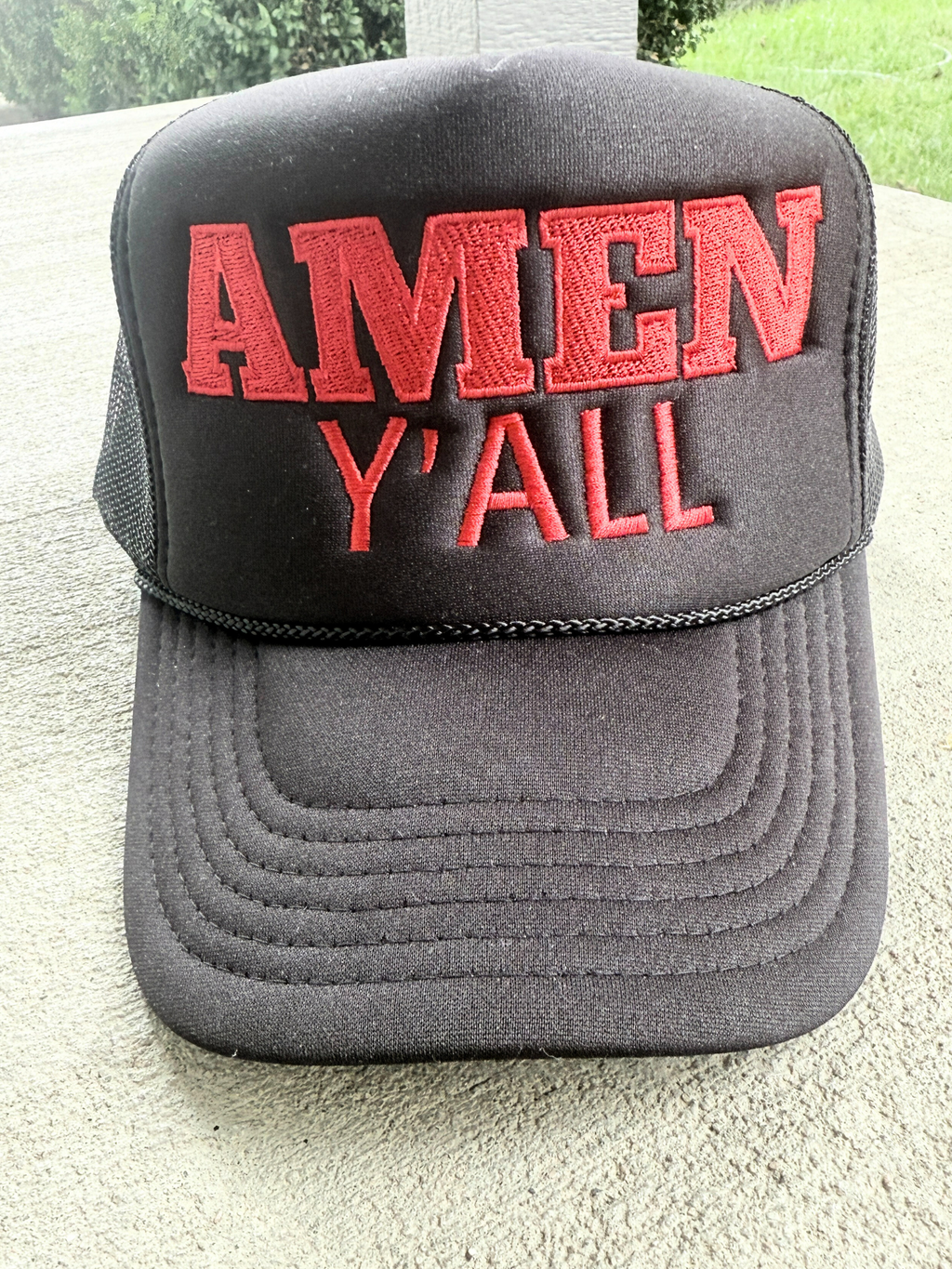 Amen FOAM Y'all Trucker Hat