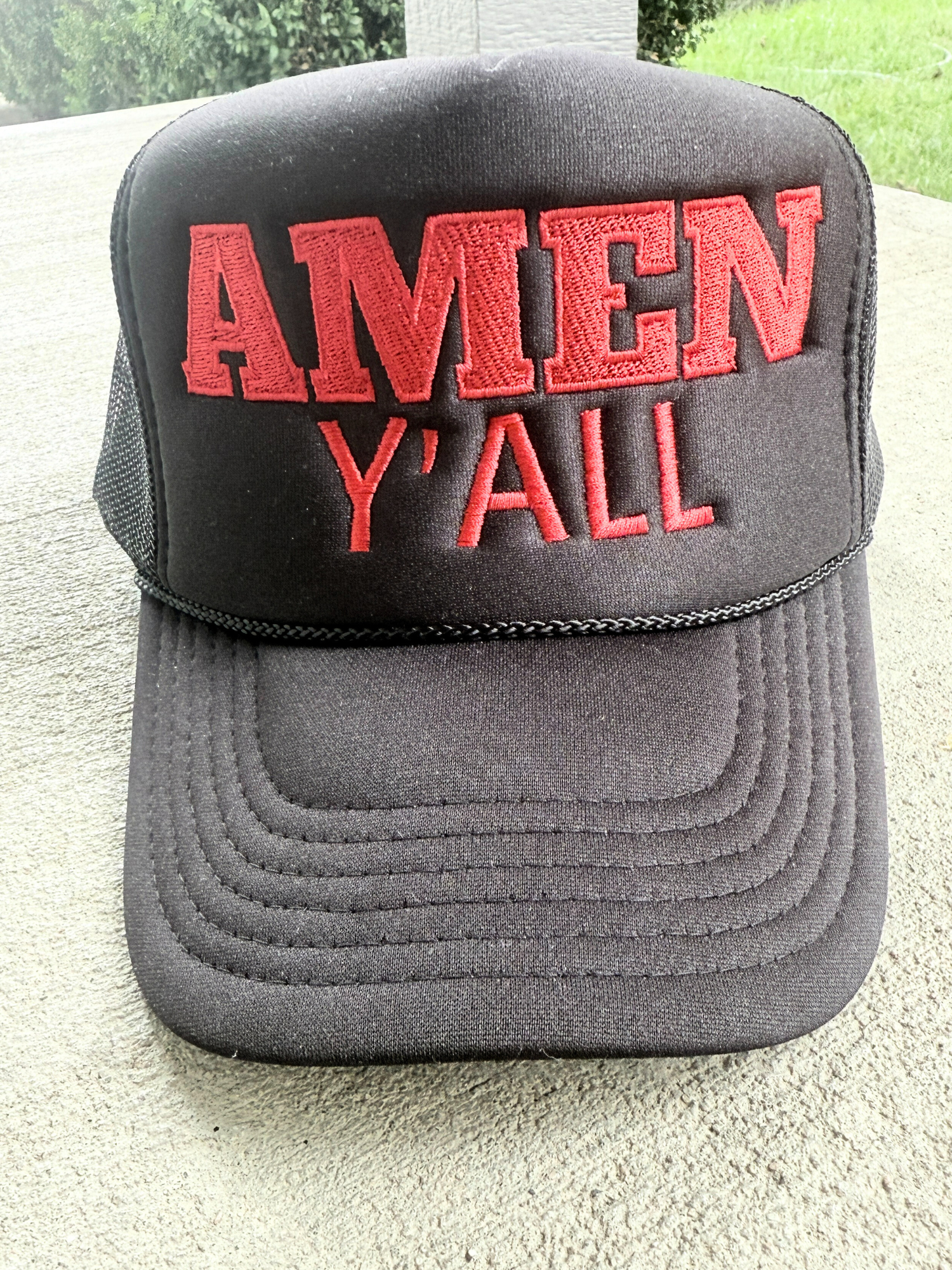 Amen FOAM Y'all Trucker Hat