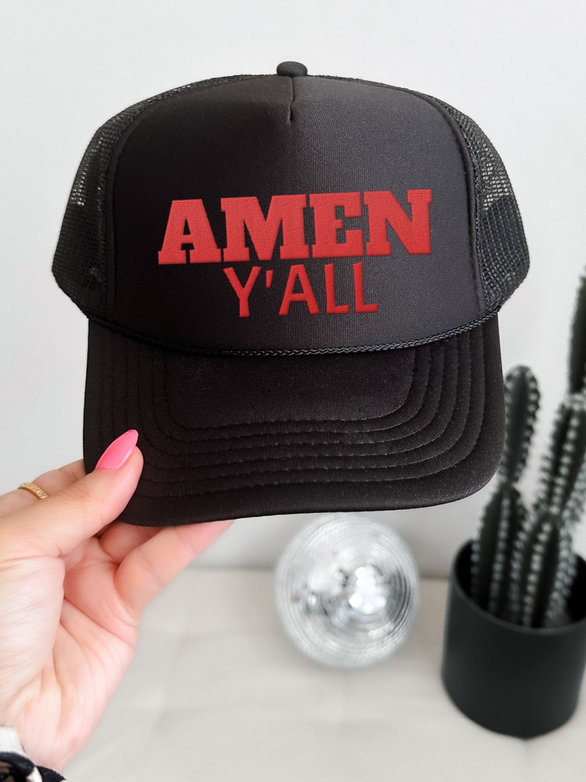 Amen FOAM Y'all Trucker Hat