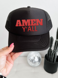 Amen FOAM Y'all Trucker Hat