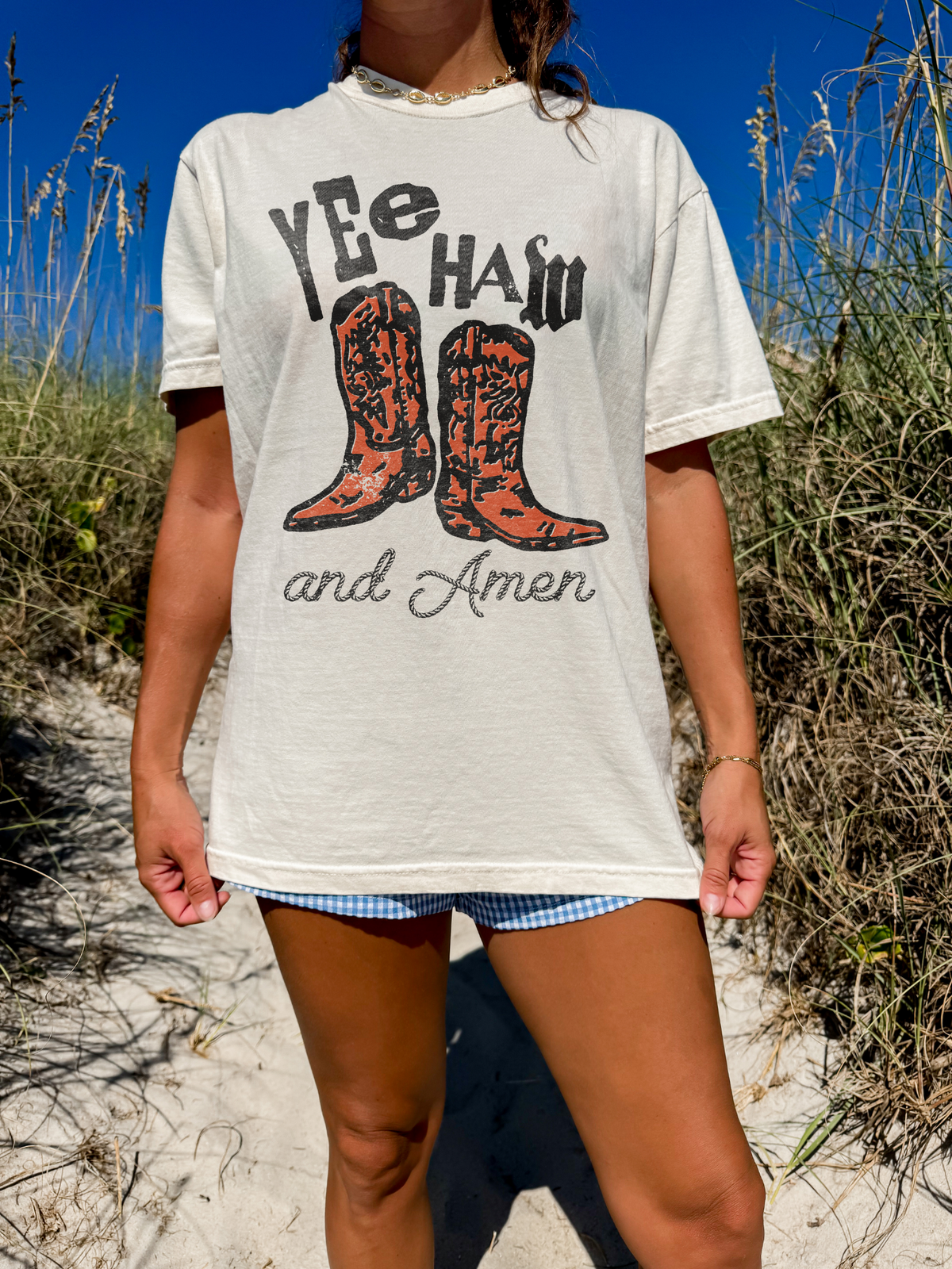 Vintage Yeehaw and Amen Shirt