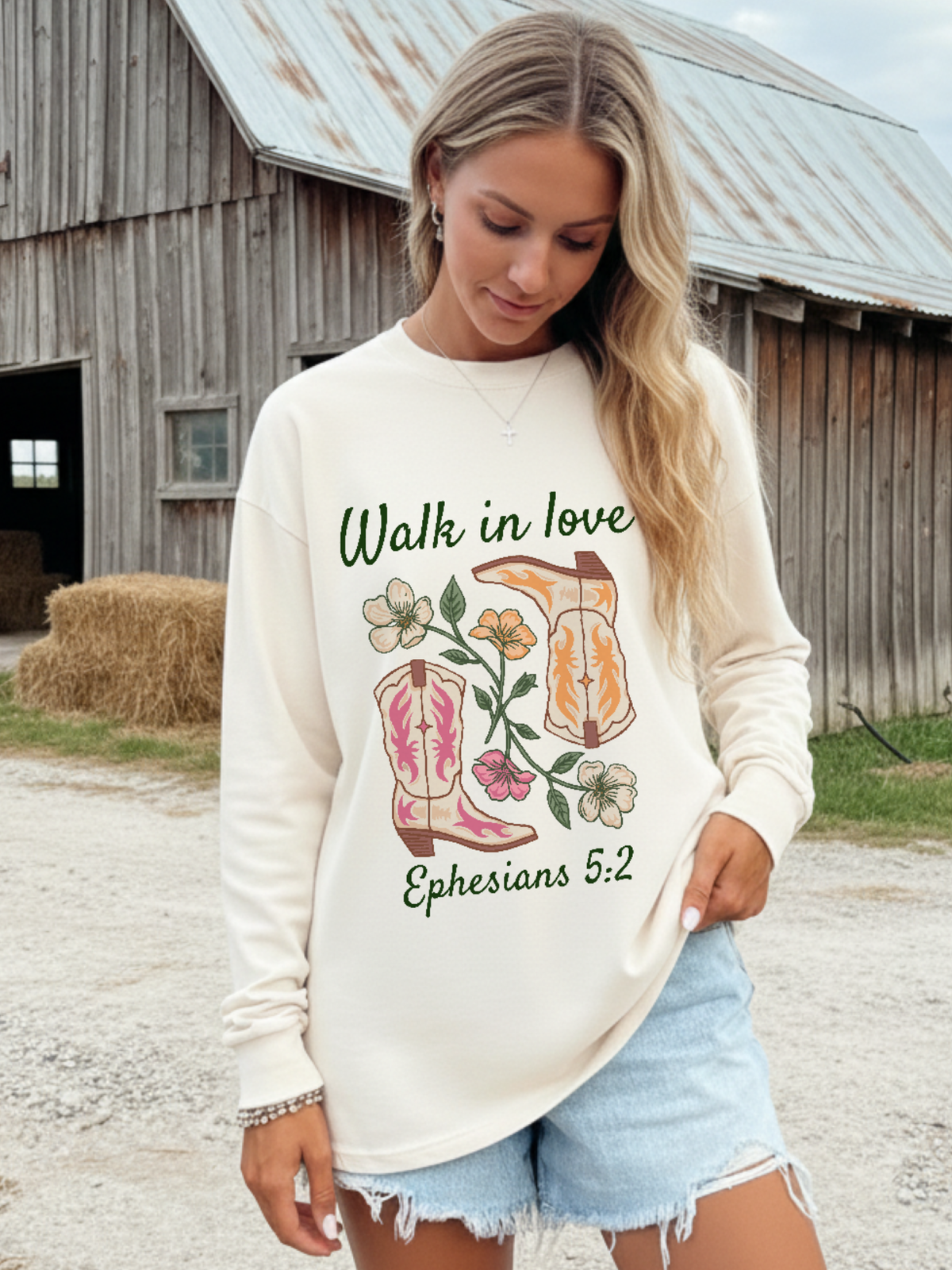 Walk In Love Cowgirl Boots Shirt