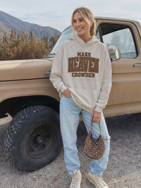 Crochet Font Make Heaven Crowded Hoodie
