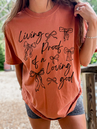 Coquette Ribbon Loving God Shirt