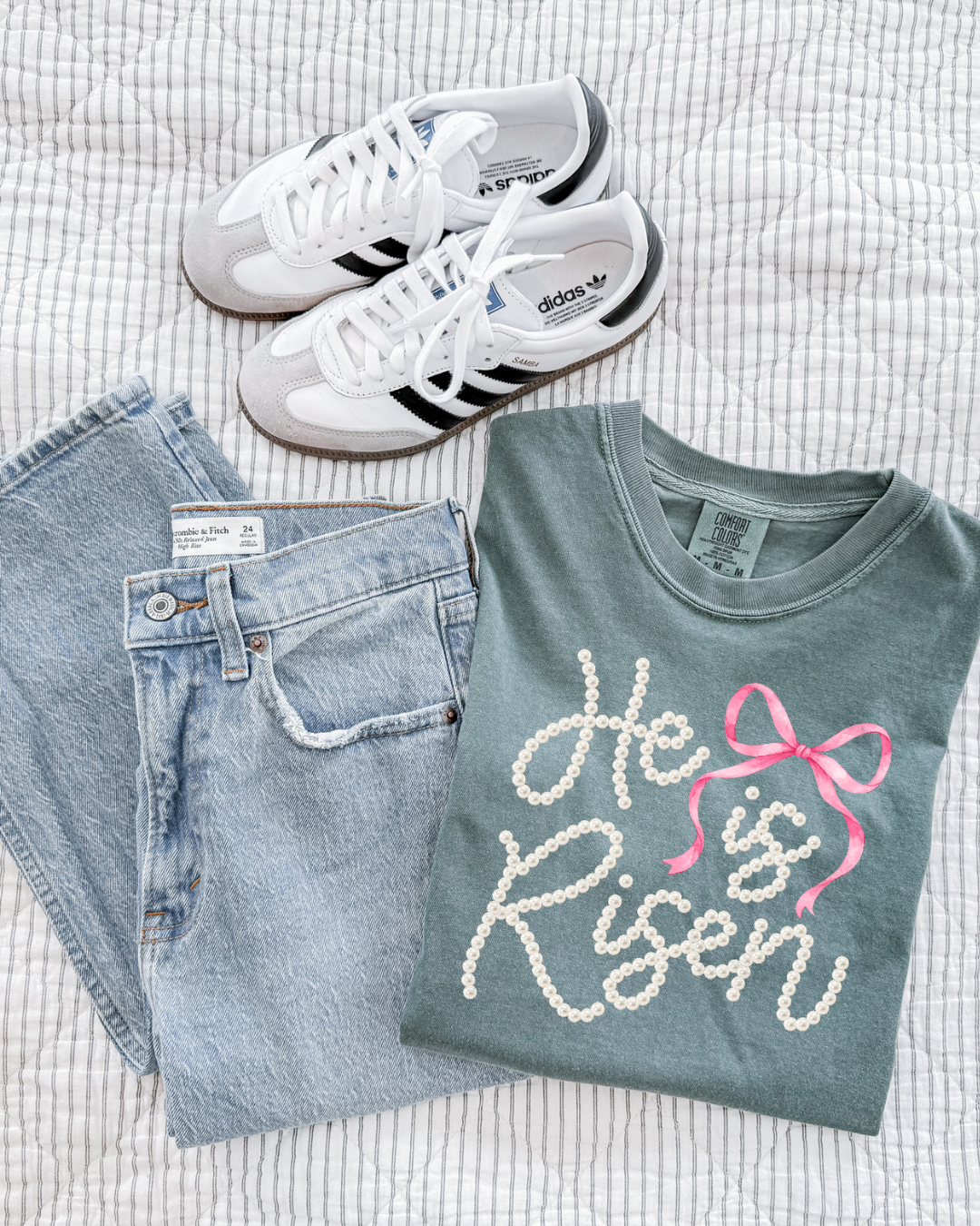 Pearl Font He Has Risen Shirt