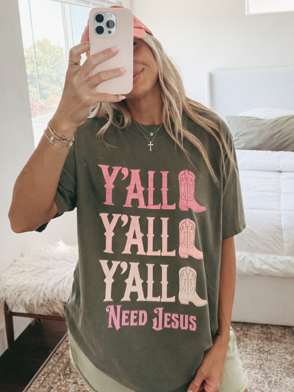 Cowgirl Boots Y'all Shirt