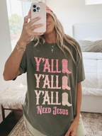 Cowgirl Boots Y'all Shirt