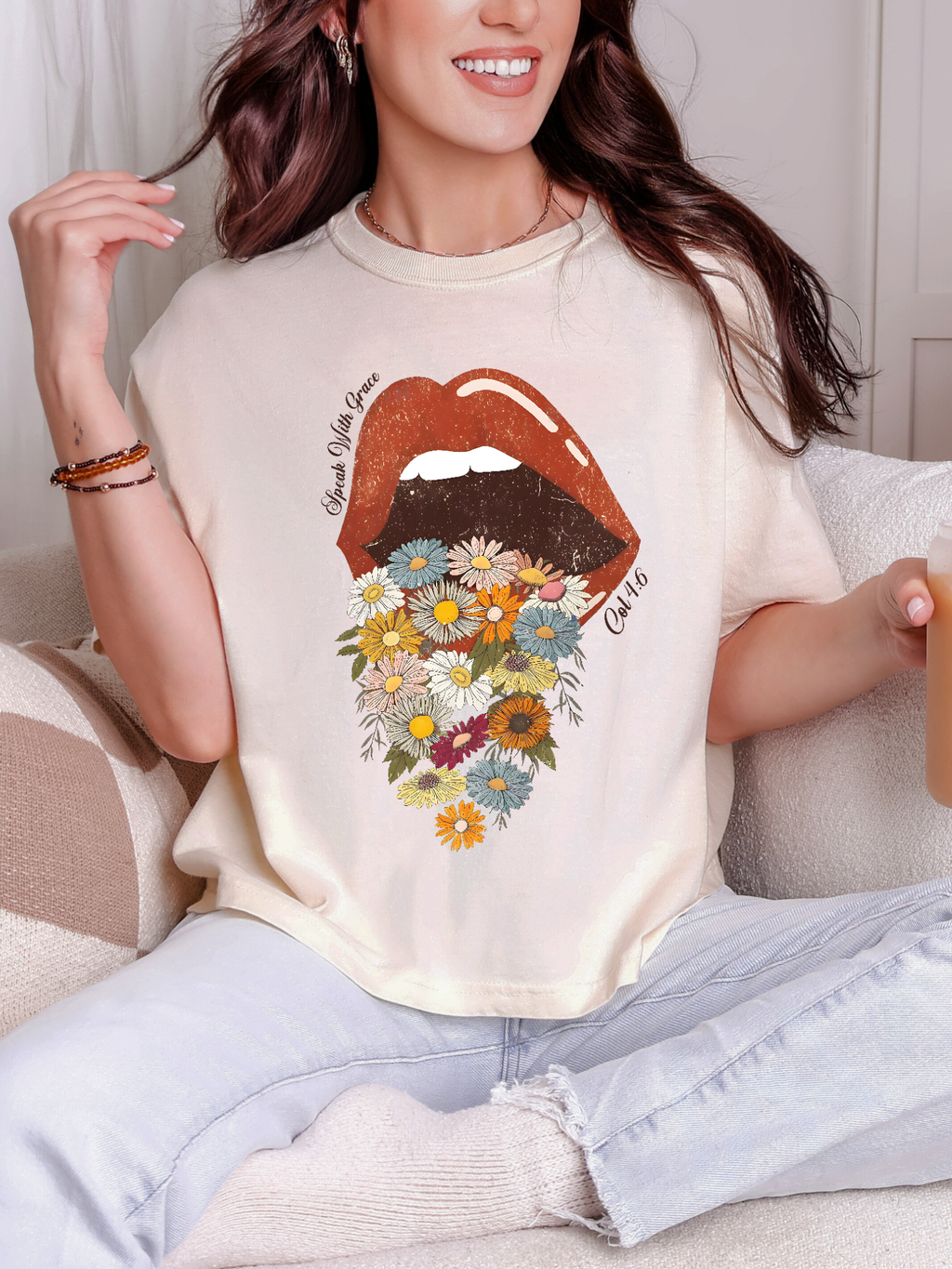 Speak With Grace Boxy Tee