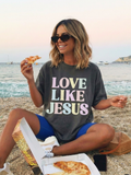 Pastel Love Like Jesus Shirt
