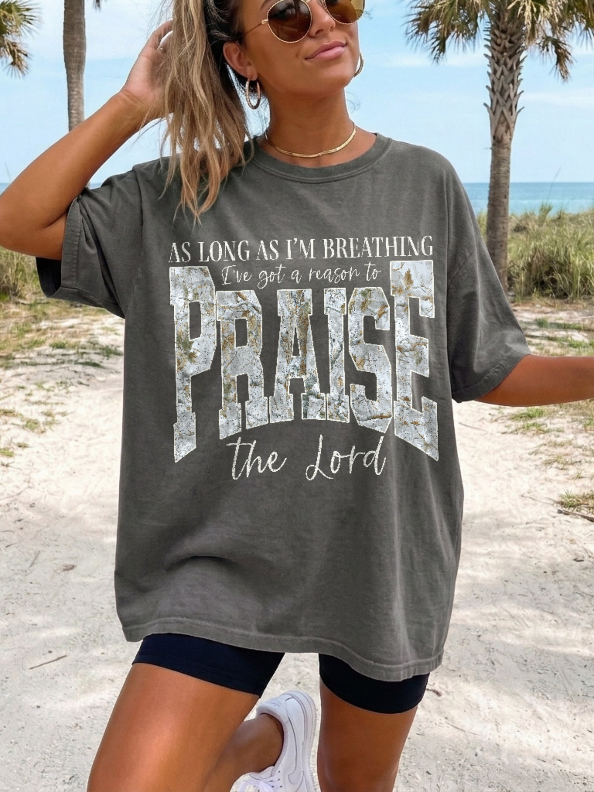 Camo Font Praise Shirt