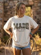 Camo Font Made For More Shirt