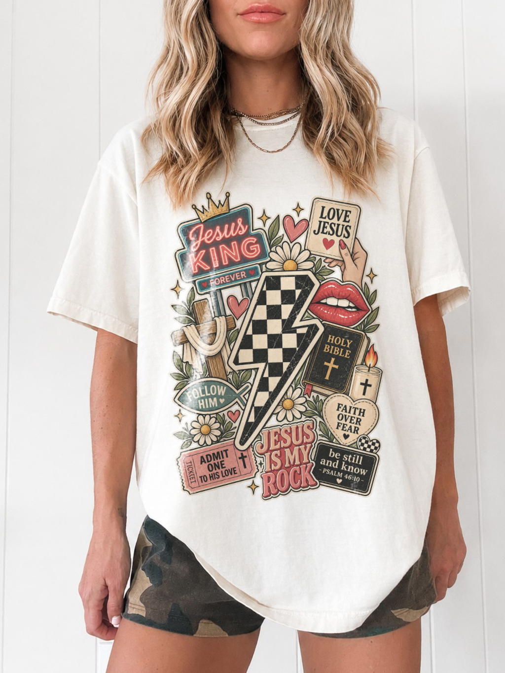 Western Collage Jesus Shirt