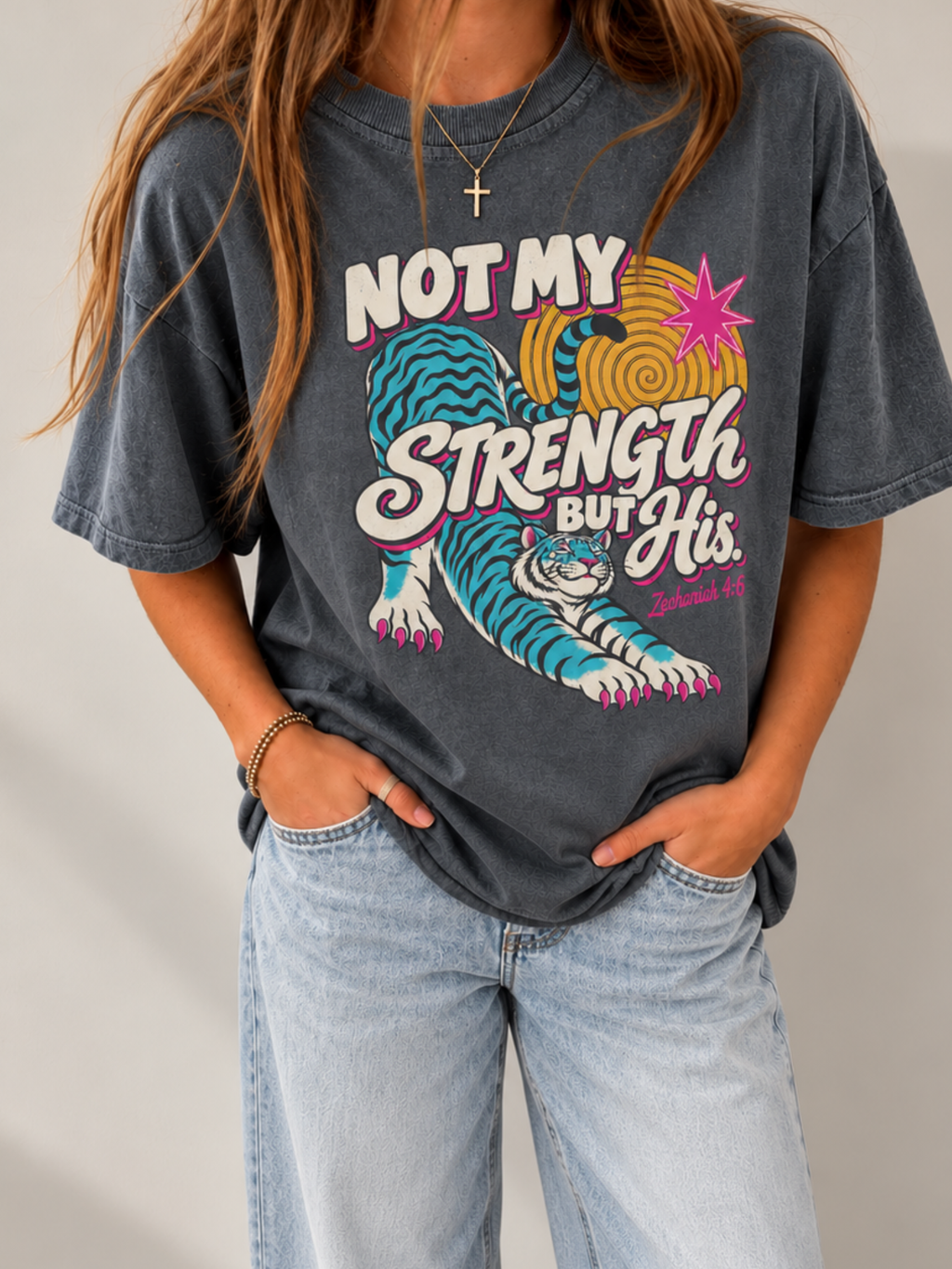 Not My Strength But His Tiger Shirt