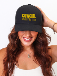 Cowgirl Walkin' by Faith Trucker Hat