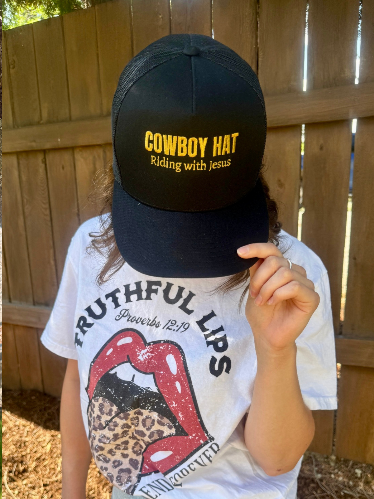 Riding With Jesus Trucker Hat