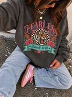 Retro Tiger Fearless Sweatshirt