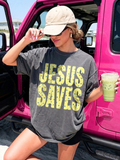 Summer Polka Dot Jesus Saves Shirt