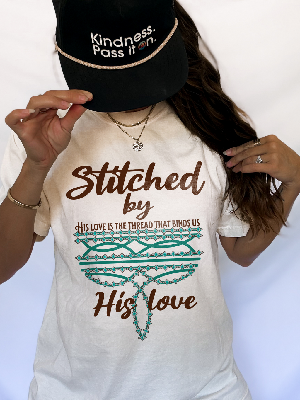 Western Boot Stitched By His Love Shirt