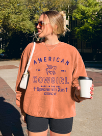 American Cowgirl Riding With Jesus Sweatshirt
